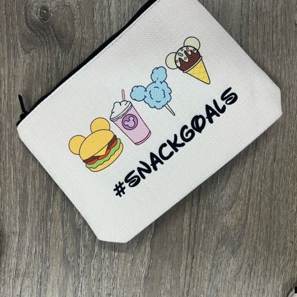 Victoria Leland Designs SnackGoals White Pouch